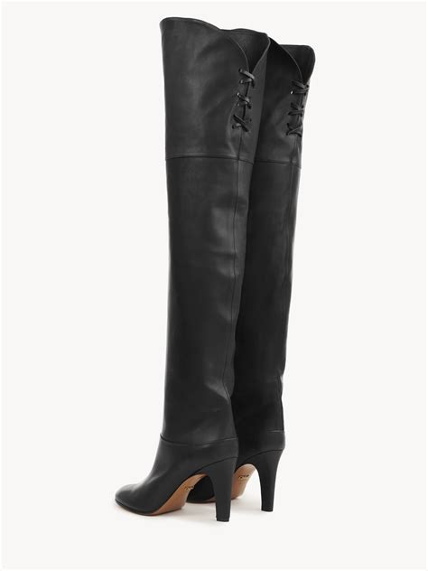 Eve thigh high boot .